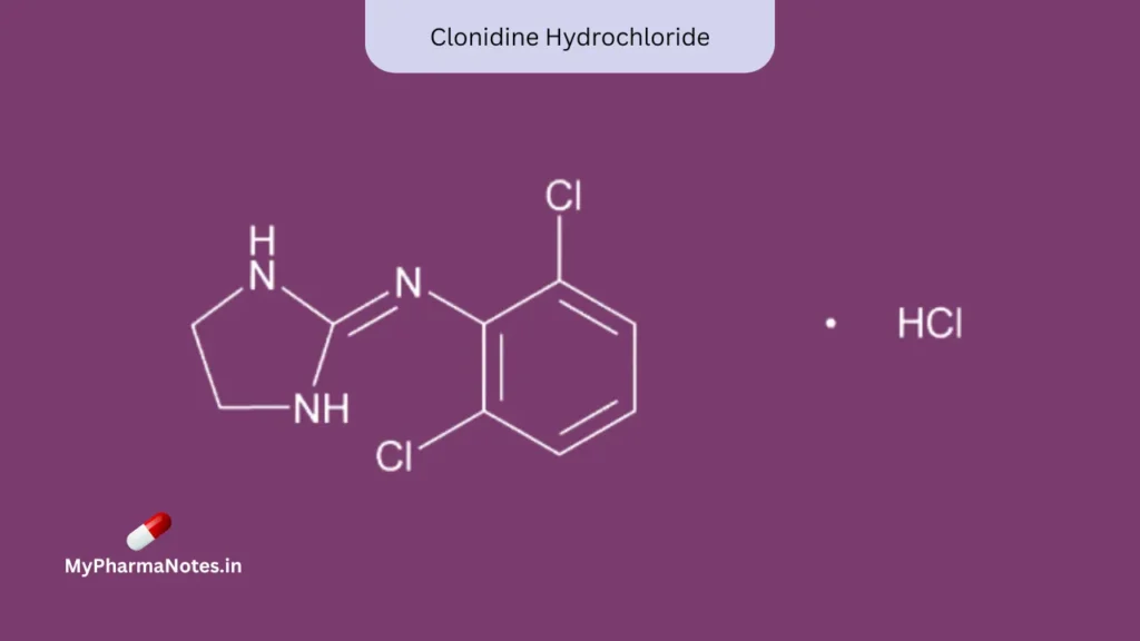 Clonidine Hydrochloride chemical structure Clonidine Hydrochloride chemical structure