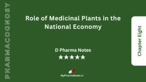 Pharmacognosy Notes Chapter 8 by mypharmanotes.in
