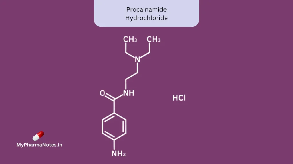 Procainamide Hydrochloride chemical structure Procainamide Hydrochloride chemical structure