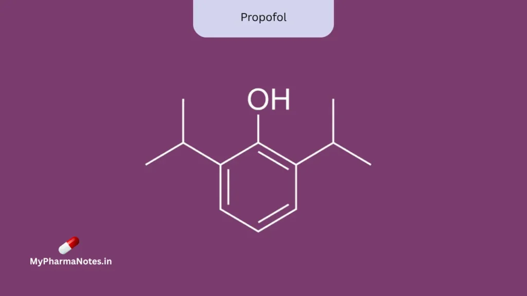 Propofol Chemical Structure Propofol Chemical Structure