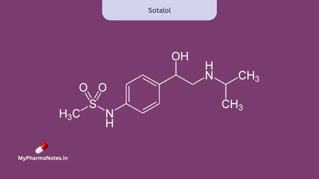Sotalol chemical structure Sotalol chemical structure