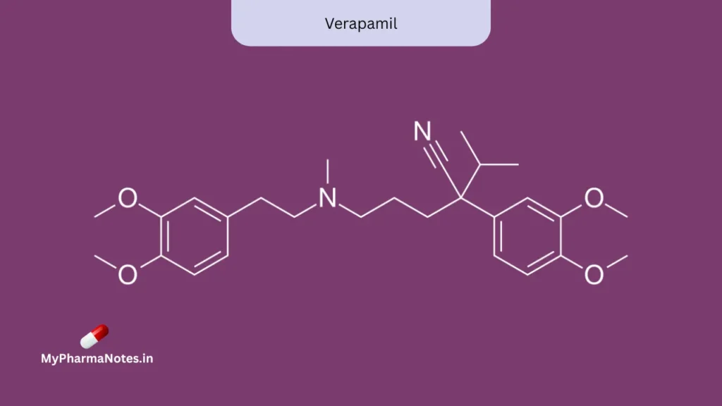 Verapamil chemical structure Verapamil chemical structure