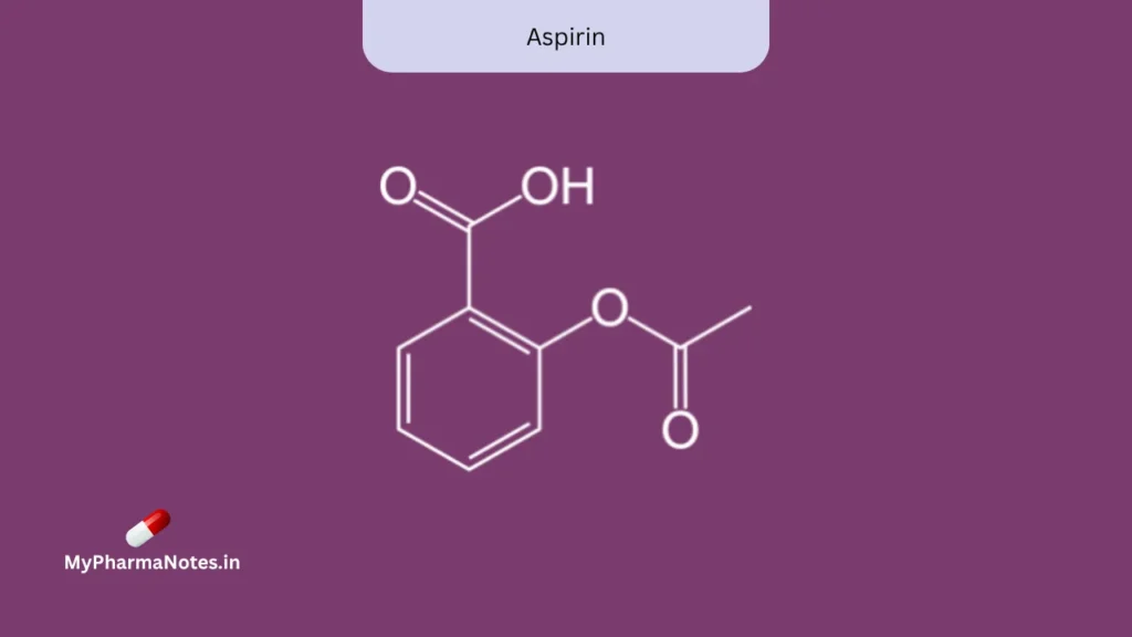 Aspirin chemical structure Aspirin chemical structure
