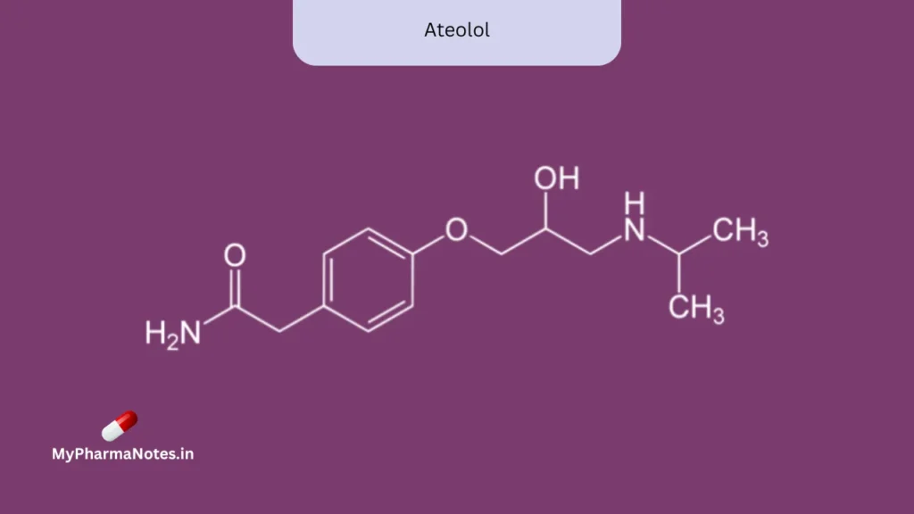 Ateolol chemical structure Atenolol chemical structure