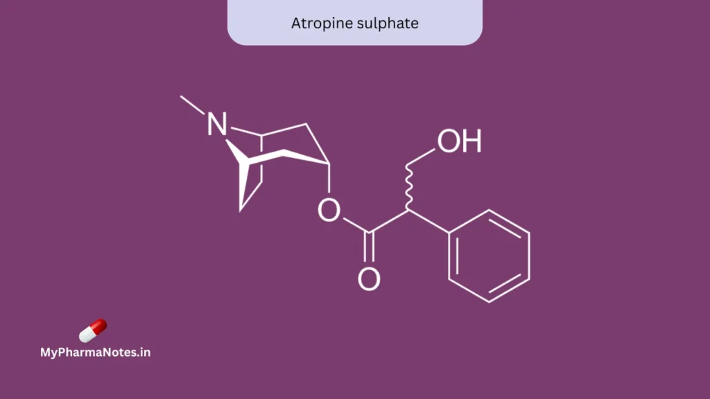 Atropine sulphate chemical structure Atropine sulphate chemical structure