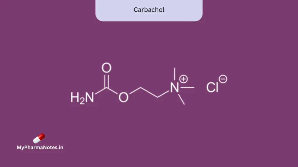Carbachol chemical structure Carbachol chemical structure