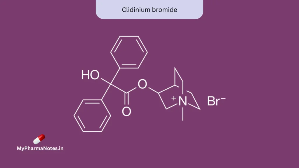 Clidinium bromide chemical structure Clidinium bromide chemical structure