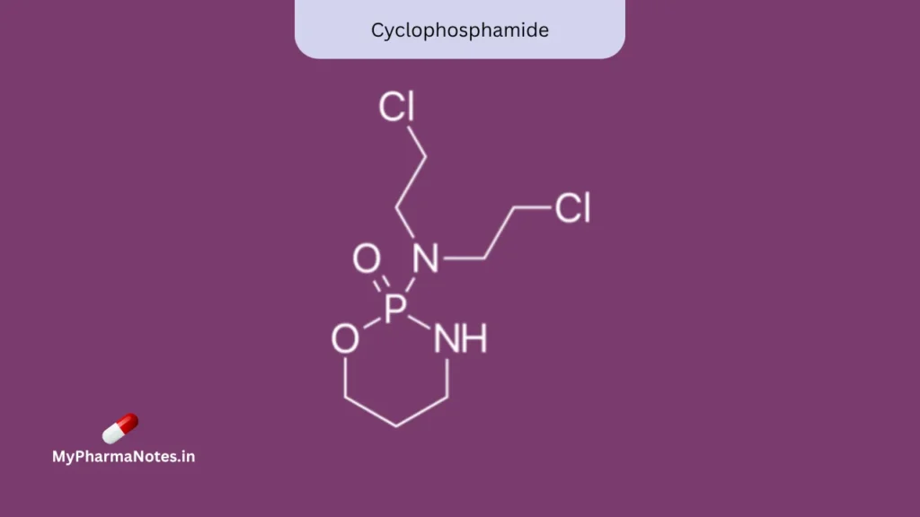 Cyclophosphamide chemical structure Cyclophosphamide chemical structure