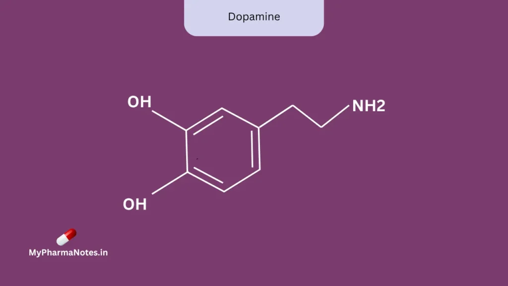 Dopamine chemical structure Dopamine chemical structure