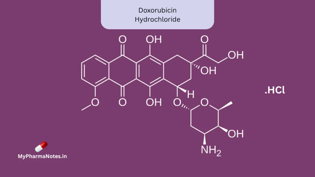 Doxorubicin Hydrochloride chemical structure Doxorubicin Hydrochloride chemical structure