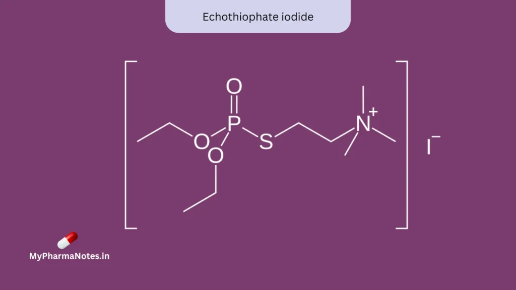 Echothiophate iodide chemical structure Echothiophate iodide chemical structure