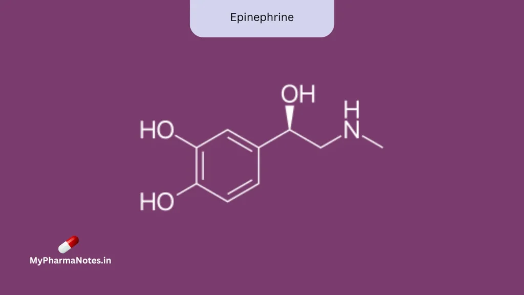Epinephrine chemical structure Epinephrine chemical structure