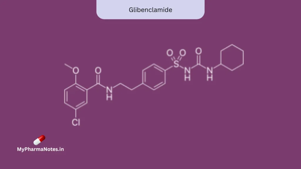 Glibenclamide chemical structure Glibenclamide chemical structure