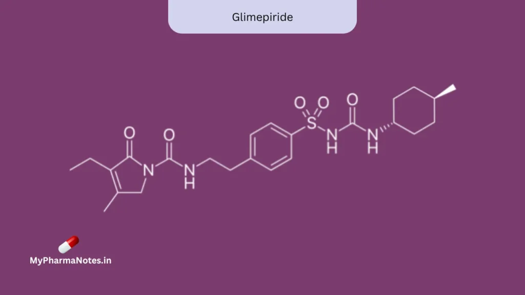 Glimepiride chemical structure Glimepiride chemical structure