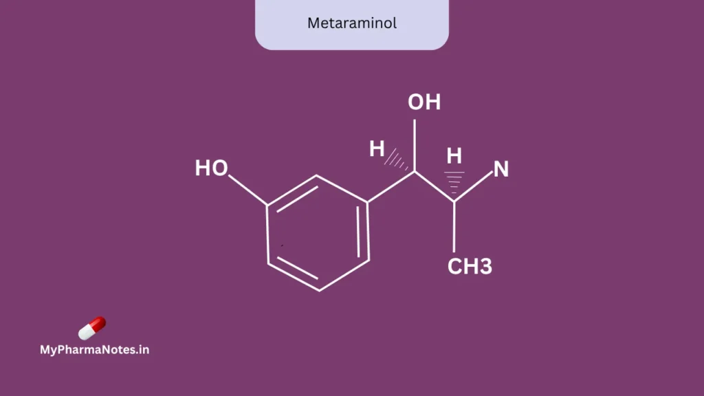 Metaraminol chemical structure Metaraminol chemical structure