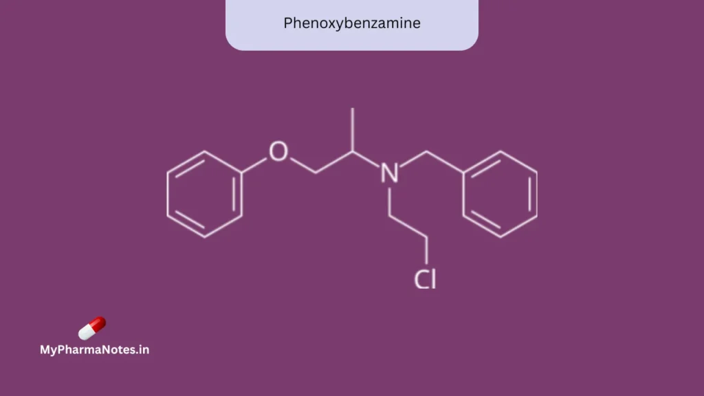 Phenoxybenzamine chemical structure Phenoxybenzamine chemical structure