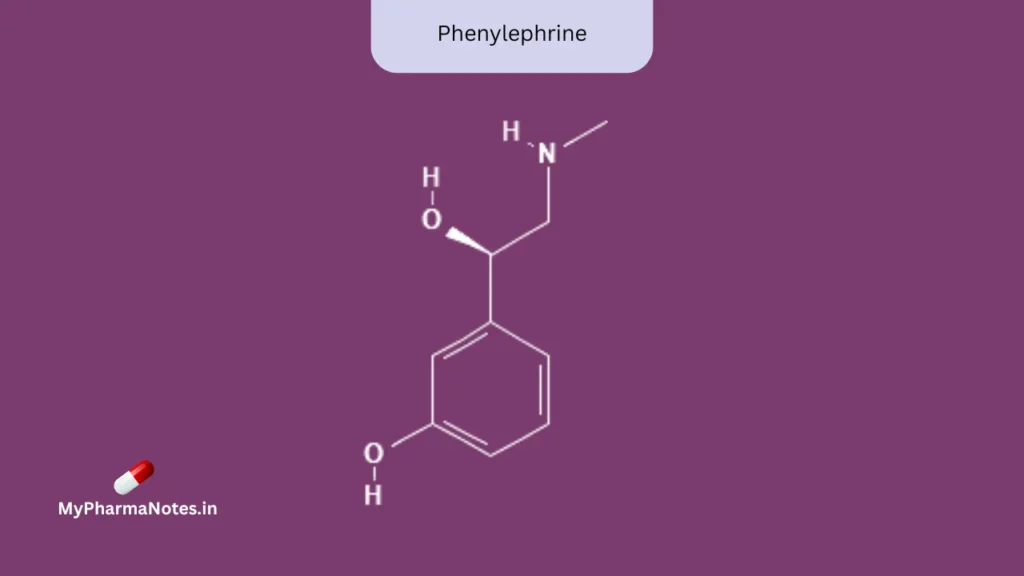Phenylephrine chemical structure Phenylephrine chemical structure