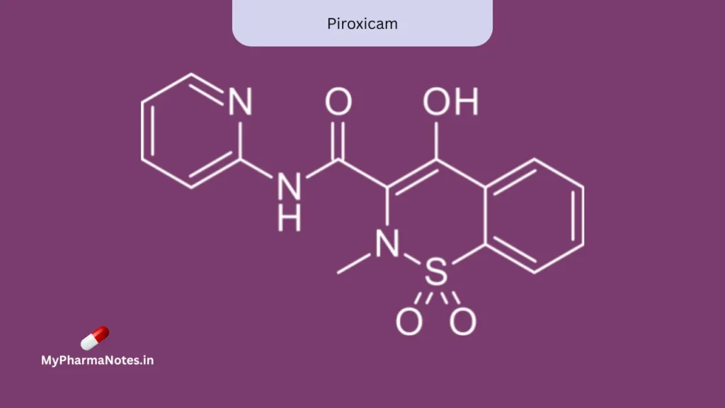 Piroxicam chemical structure Piroxicam chemical structure