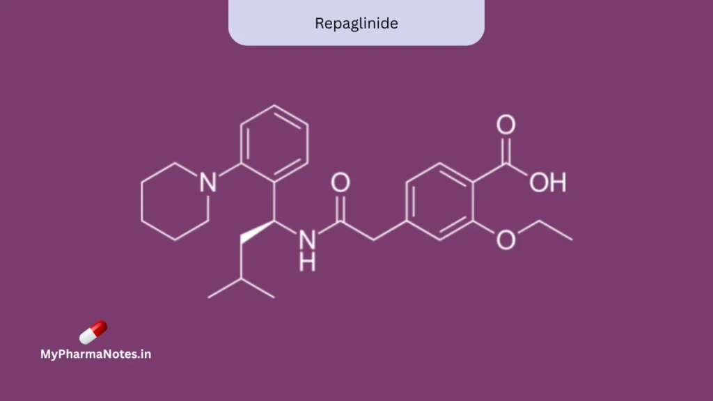 Repaglinide chemical structure Repaglinide chemical structure