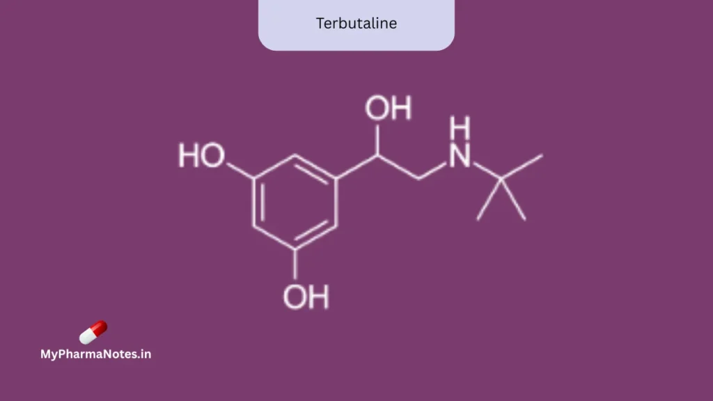 Terbutaline chemical structure Terbutaline chemical structure