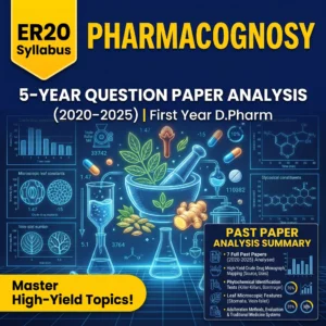 d pharm 1st year Pharmacognosy paper analysis