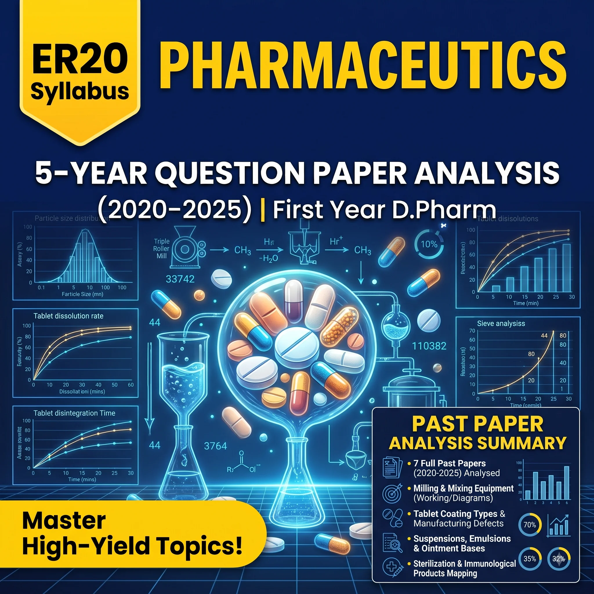 dpharm 1st year Pharmaceutics paper analysis